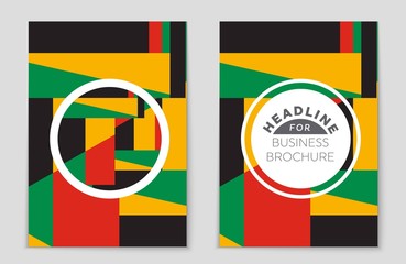 Obraz premium Abstract vector layout background set. For art template design, list, page, mockup brochure theme style, banner, idea, cover, booklet, print, flyer, book, blank, card, ad, sign, sheet,, a4.