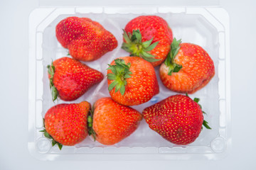 fresh strawberry ready to eat from garden