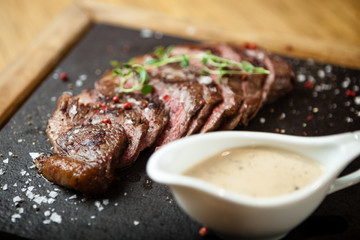 Sliced steak Picanya