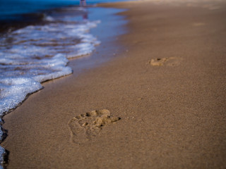  Footprints on sand