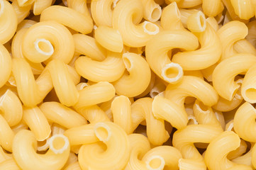 Raw pasta food background texture