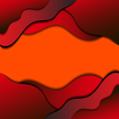 Abstract background red with simulated shadows