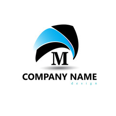 M Letter Logo Design.Sign.Symbol.Typography