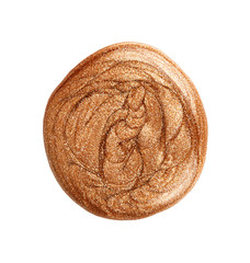 Round blot of nail polish