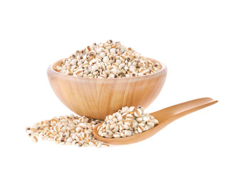 Job's tears  on white background