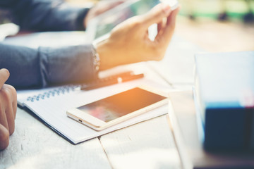 Young businessman at work.