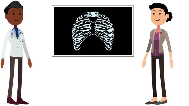 medecin et patiente radiographie