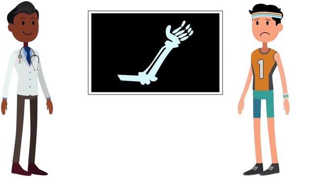 medecin et sportif radiographie