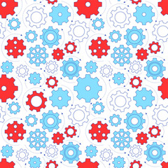 Gear line design seamless pattern.
