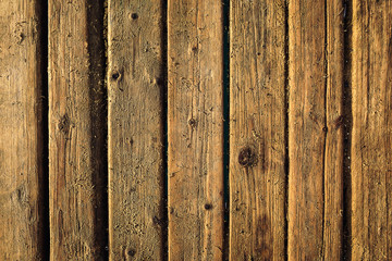 Wooden floor on the beach,Rustic wooden background. Old vintage real (natural) planked wood. Free text space.brown wooden background or color planks texture
