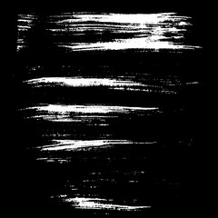 Set of ink vector brush strokes. Vector illustration. Grunge hand drawn watercolor texture.