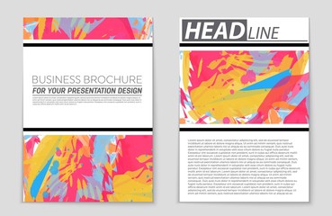 Fototapeta premium Abstract vector layout background set. For art template design, list, page, mockup brochure theme style, banner, idea, cover, booklet, print, flyer, book, blank, card, ad, sign, sheet,, a4.