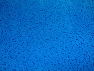 Nanoefekt auf blauem Lack