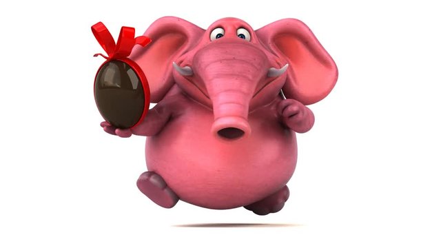 Pink elephant - 3D Animation