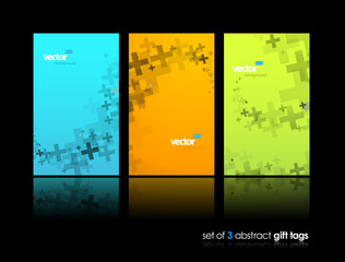 Set of abstract colorful web headers.