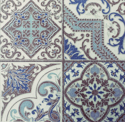 Ceramics, tiles, mosaic, abstract geometry