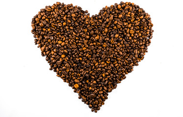 Hearth from coffee beans