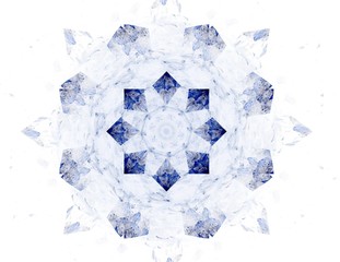 Obraz premium Lacy colorful clockwork pattern. Digital fractal art design. Abstract design of sacred symbols signs geometry.