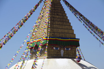Stupa of Buddhist Temple in Nepal