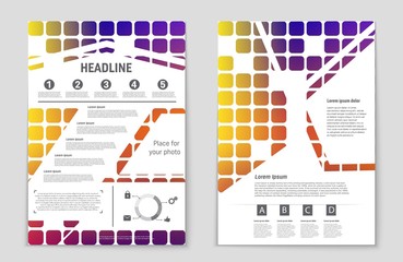Abstract vector layout background set. For art template design, list, page, mockup brochure theme style, banner, idea, cover, booklet, print, flyer, book, blank, card, ad, sign, sheet,, a4.