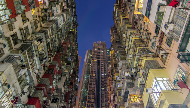 Dark Hole, Old dense apartment in Tai Koo, Hongkong