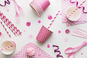 Pink party background - obrazy, fototapety, plakaty
