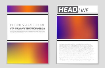 Naklejka premium Abstract vector layout background set. For art template design, list, page, mockup brochure theme style, banner, idea, cover, booklet, print, flyer, book, blank, card, ad, sign, sheet,, a4.