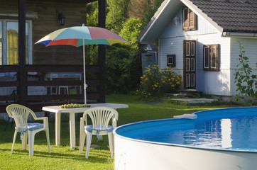 A place to relax near the pool