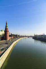 View of the Moscow River and the Kremlin