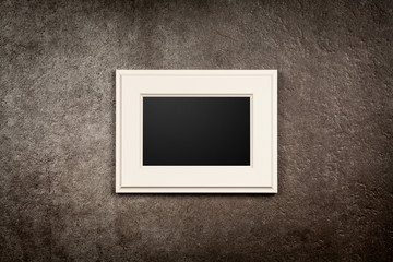 Picture frame on dark background
