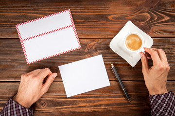 Obraz premium Sending a letter