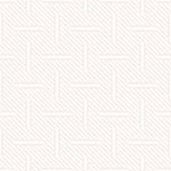 Vector Seamless Pattern. Modern Stylish Interlacing Lines Texture. Geometric Striped Ornament.