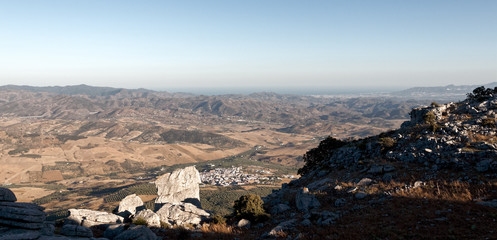 El Torcal, Antequera, unesco world heritage and nature reserve rock formation, Andalusia, Spain