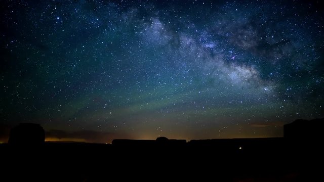 Monument Valley Milky Way Galaxy 01 Time Lapse