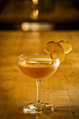apple margarita cocktail drink in bar