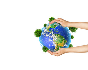 Earth from Space. Best Internet Concept of global business from concepts series. Elements of this image furnished by NASA. 3D illustration