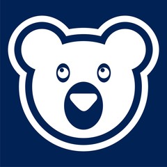 Bear head mascot - Illustration