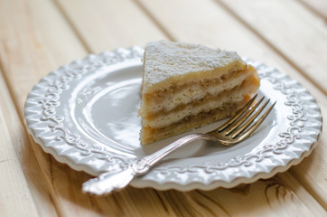 Apple pie with semolina on a vegan