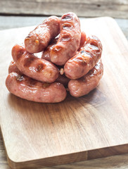 Grilled sausages