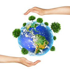 Earth from Space. Best Internet Concept of global business from concepts series. Elements of this image furnished by NASA. 3D illustration