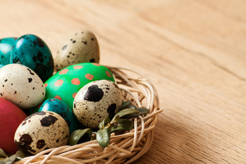 Colorful easter eggs