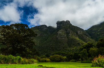 Towering mountain