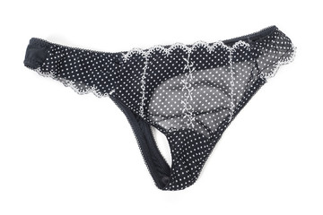 Transparent pants with dots