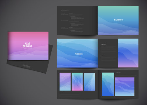 Vector Portfolio Template Modern Design