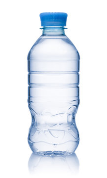 Small plastic bottle of water
