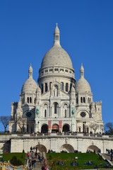 Fototapeta na wymiar Paris - Sacré-Coeur (Basilique du Sacré Cœur de Montmartre)