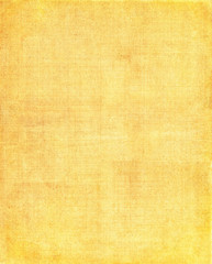Yellow Cloth Background. An old cloth book cover with a yellow mesh pattern. - 141402330