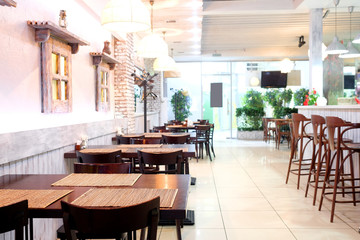 Interior of a restaurant