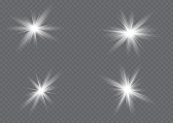 Vector transparent sunlight special lens flare light effect