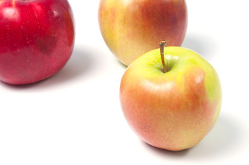 Apples isolated on white background